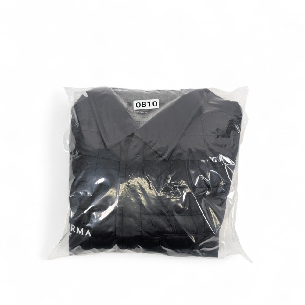 The North Face Thermoball Shirt Jacket Mens Black Logo Quilted Puffer Gorpcore - Picture 10 of 10